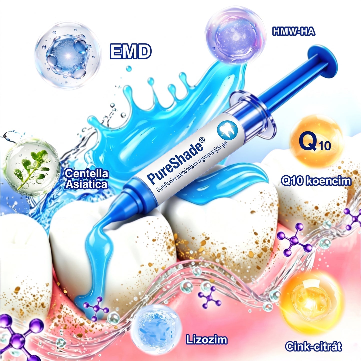 Prelomna klinična rešitev za regeneracijo ustne votline 👨‍⚕️🦷 PureShade® GumRevive regeneracijski gel za obzobna tkiva 🎁