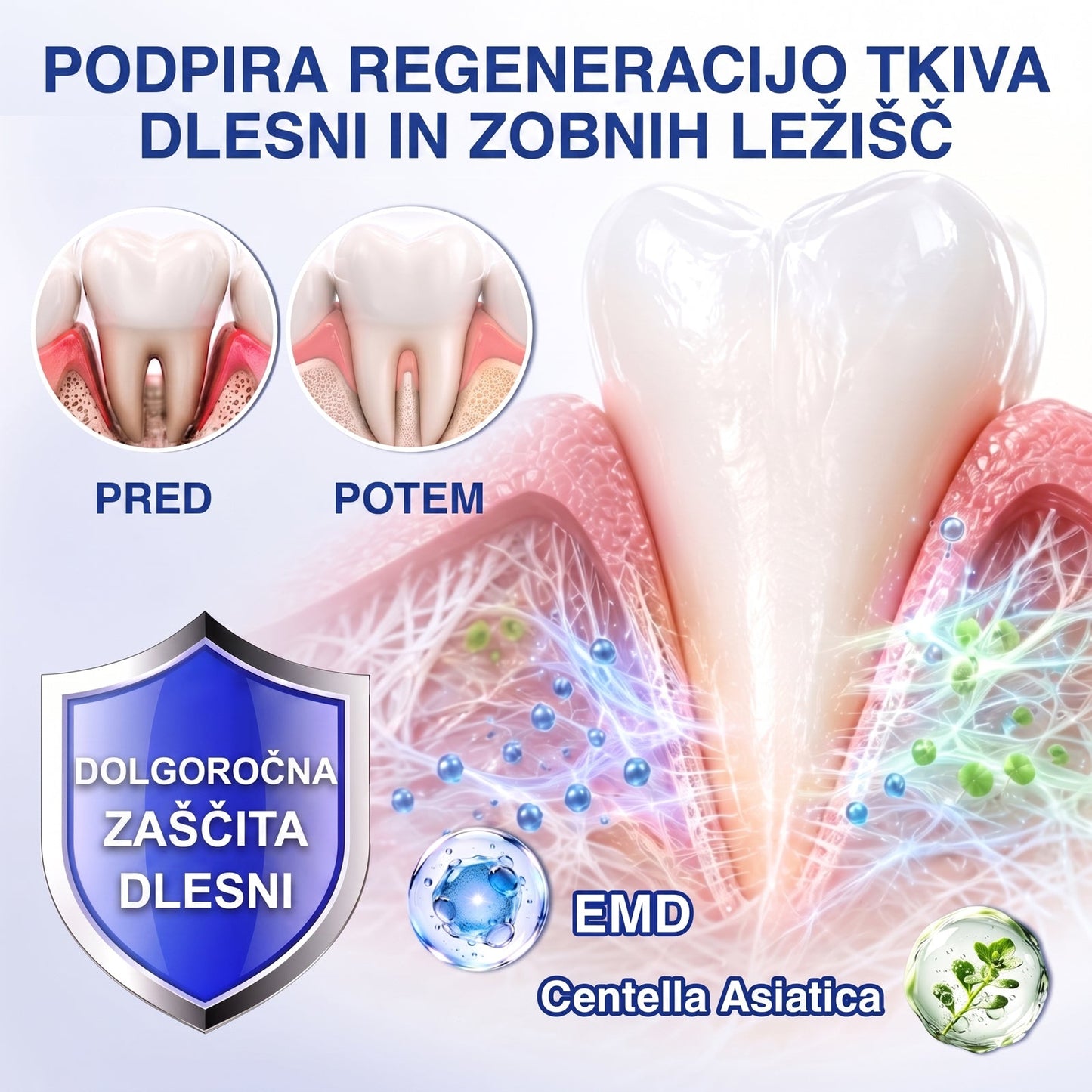 Prelomna klinična rešitev za regeneracijo ustne votline 👨‍⚕️🦷 PureShade® GumRevive regeneracijski gel za obzobna tkiva 🎁