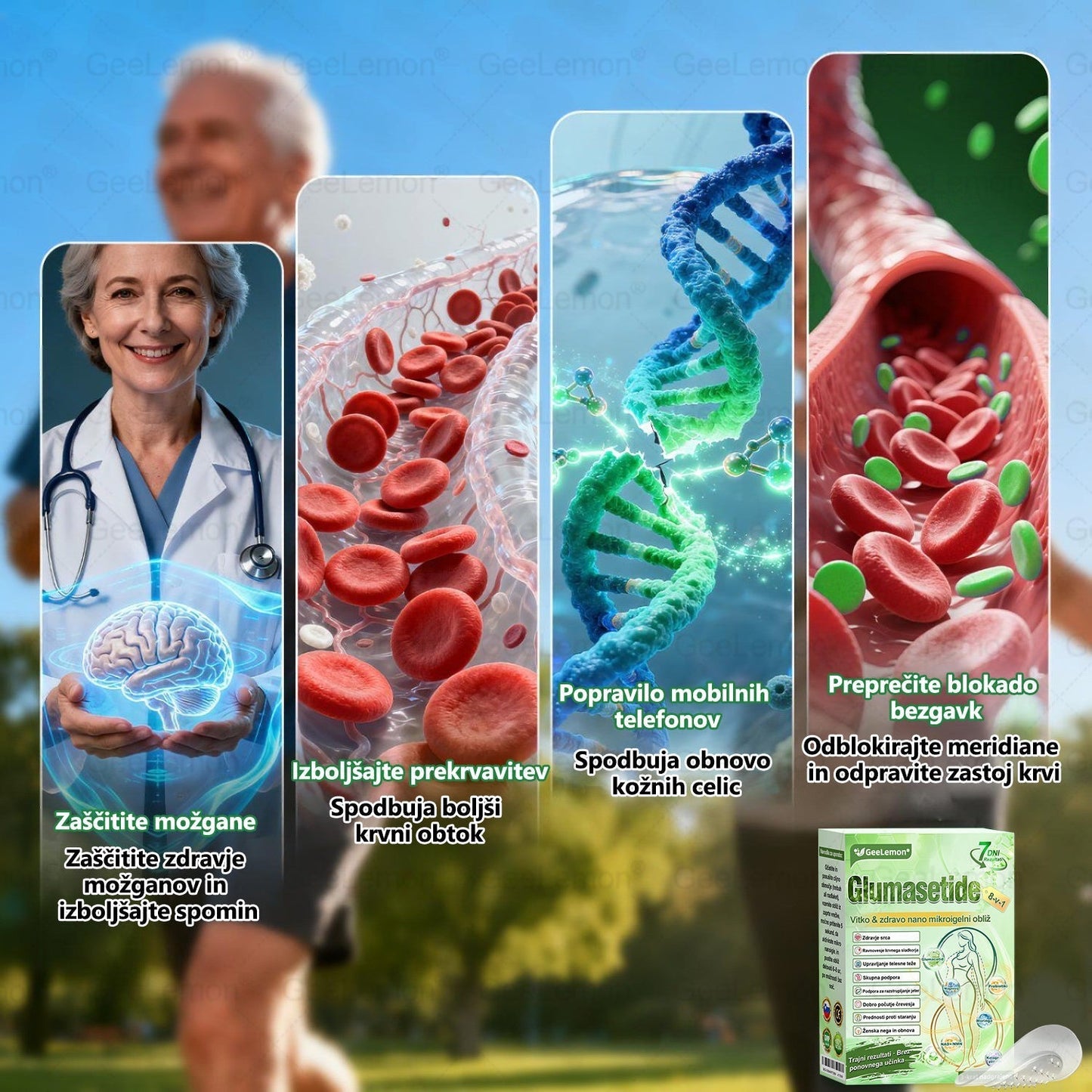 💥Registrirano pri JAZMP in GMP certificirano👩‍⚕️🎁 𝐆𝐞𝑒𝐿𝑒𝐦𝐨𝐧® 𝐆𝐥𝐮𝐦𝐚𝐬𝐞𝐭𝐢𝐝𝐞 8 v 1 Hujševalni in zdravju namenjen nano obliž z mikroiglicami 🇸🇮 (Samo enkrat na dan, vidne spremembe že v 7 dneh) ✅