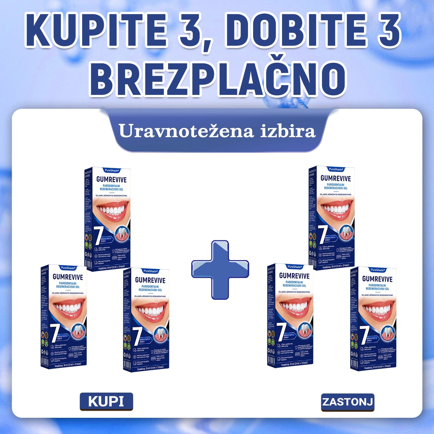 Prelomna klinična rešitev za regeneracijo ustne votline 👨‍⚕️🦷 PureShade® GumRevive regeneracijski gel za obzobna tkiva 🎁
