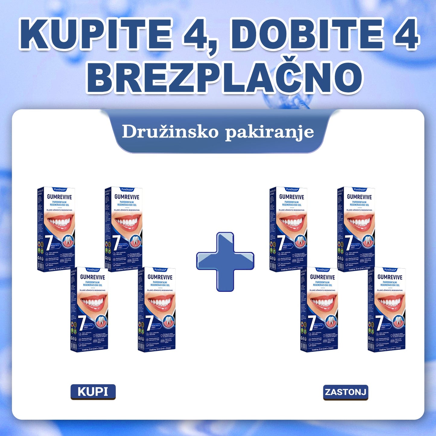 Prelomna klinična rešitev za regeneracijo ustne votline 👨‍⚕️🦷 PureShade® GumRevive regeneracijski gel za obzobna tkiva 🎁